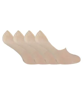 4 Pr Socquettes Femme Bambou Respirantes Invisible
