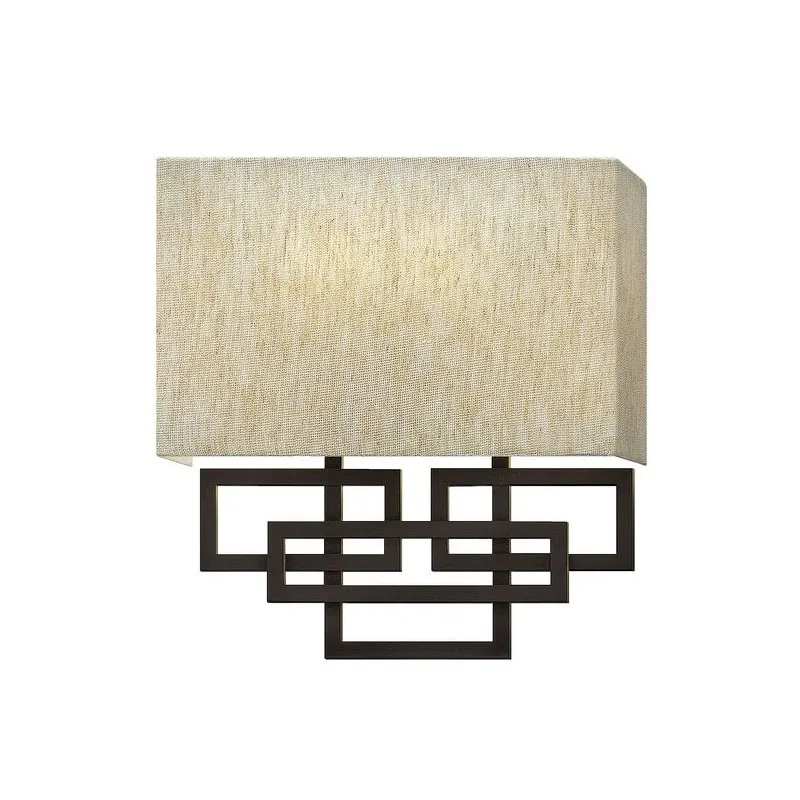 Applique Murale Lanza 2x60W Bronze foncé