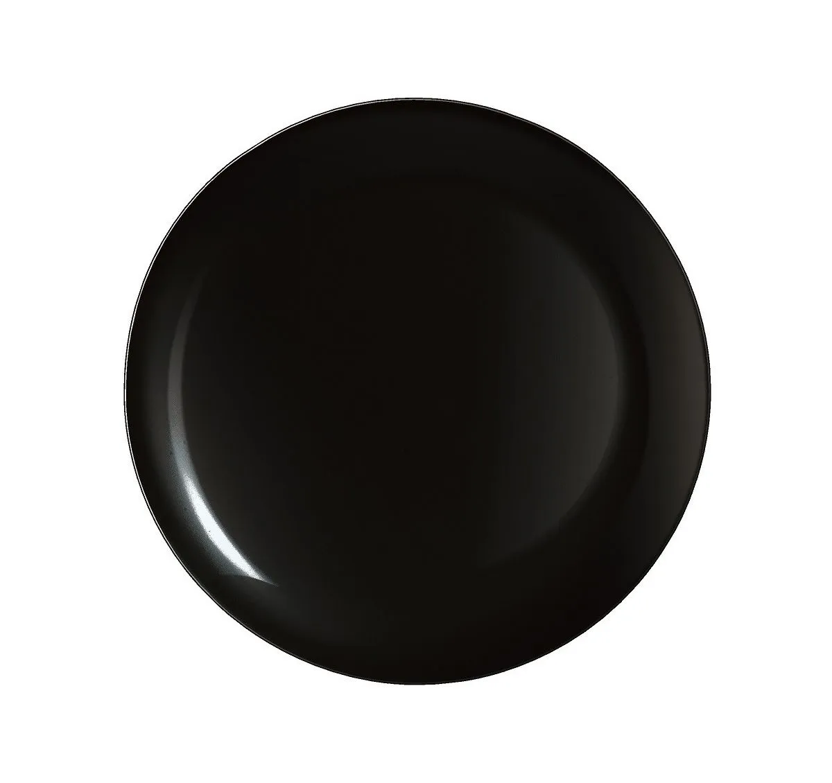 Assiette plate Ø190mm EVOLUTION Verre Trempé Noir - Arcoroc