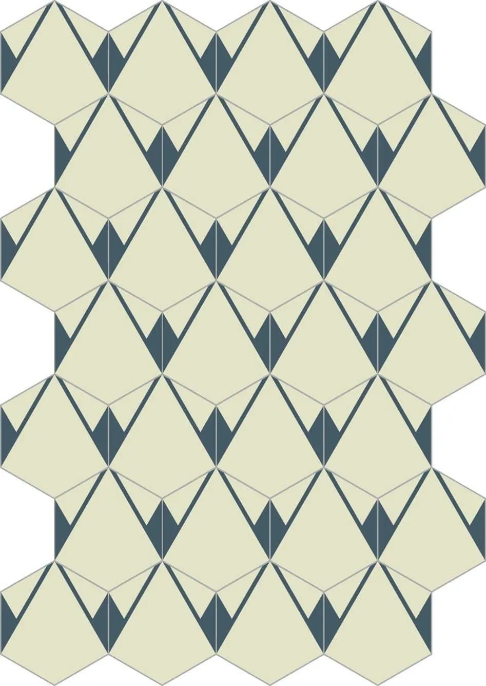 Bisazza Cementiles Hayon Plisados Topacio A Esagonale 20x23 cm 