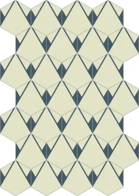 Bisazza Cementiles Hayon Plisados Topacio A Esagonale 20x23 cm 