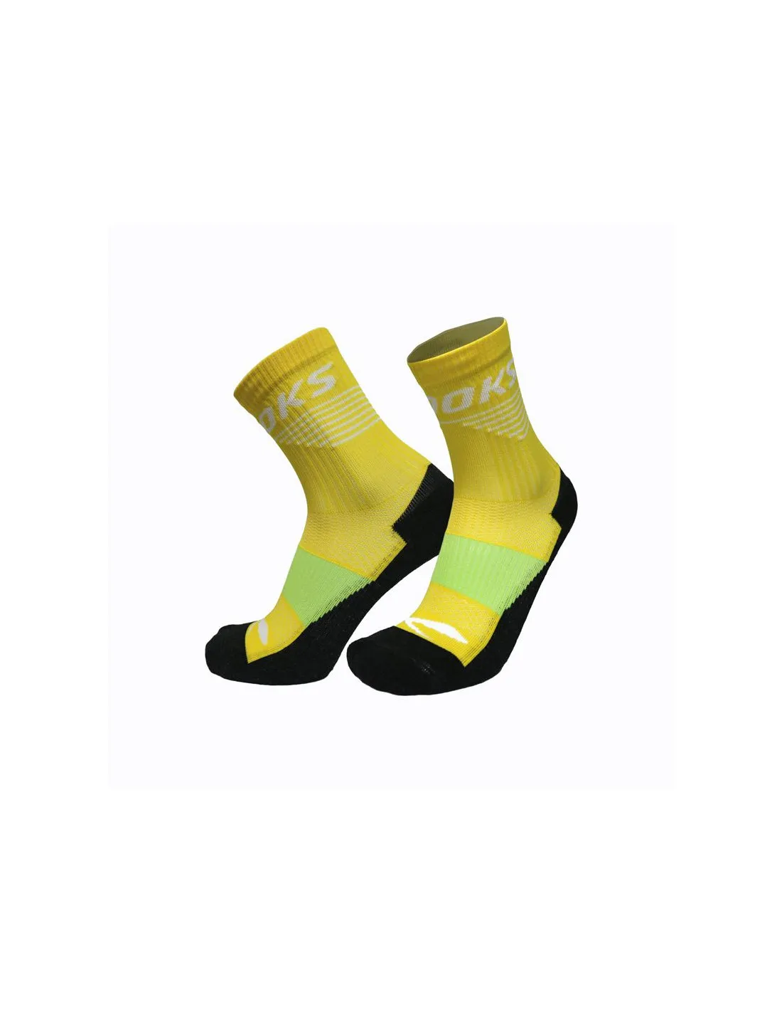 Chaussettes de Running Brooks High Point Crew Unisexe jaune