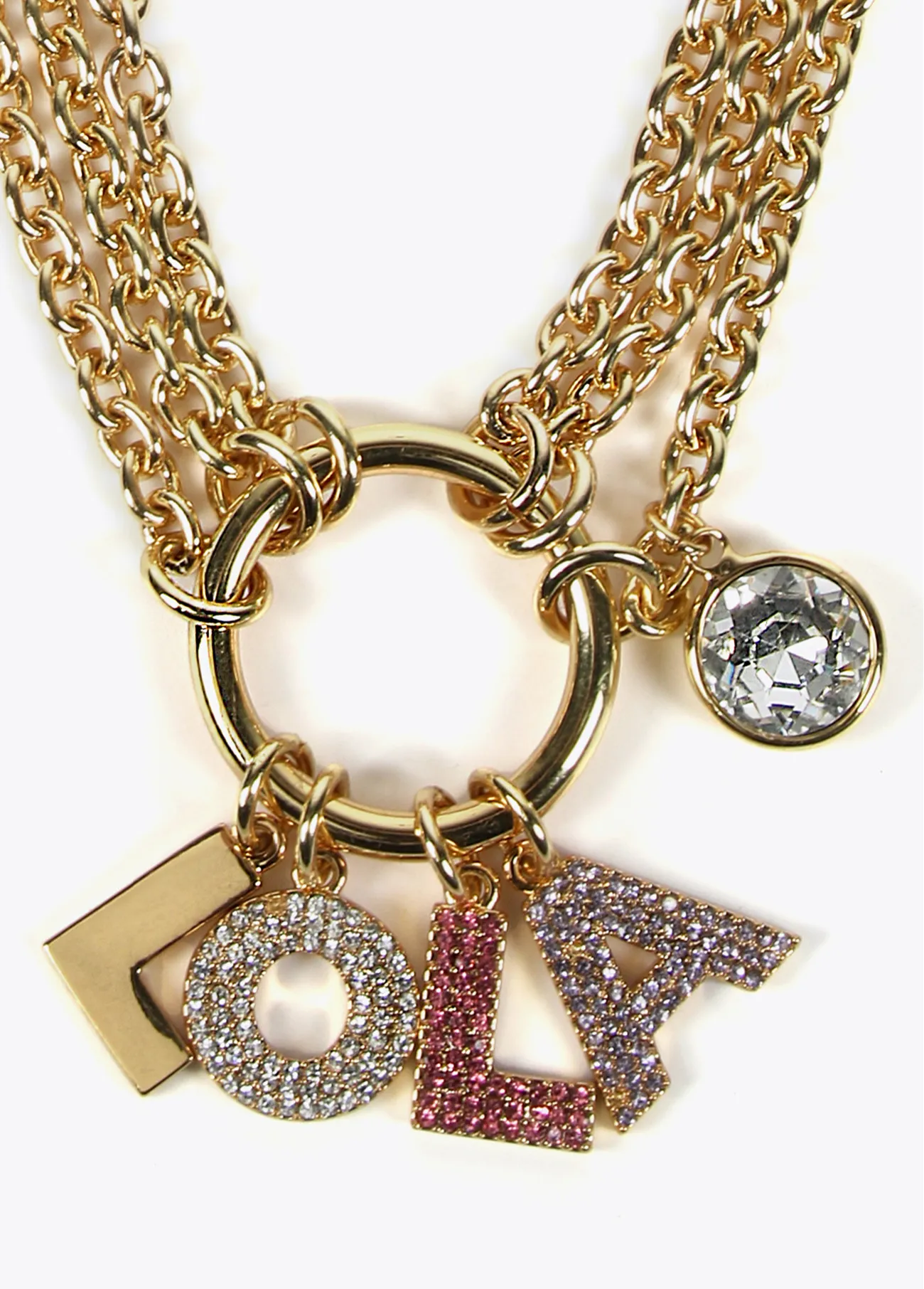 Collier inscription LOLA