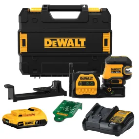 DeWALT DCLE34220G Niveau laser vert automatique 2 lignes 360° + 2 points 12V/20V