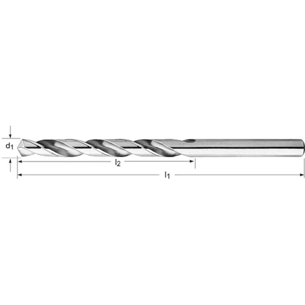 Dormer R511/4 Foret à métal long 1/4" x 3-3/4" x 6-1/8" acier haute vitesse