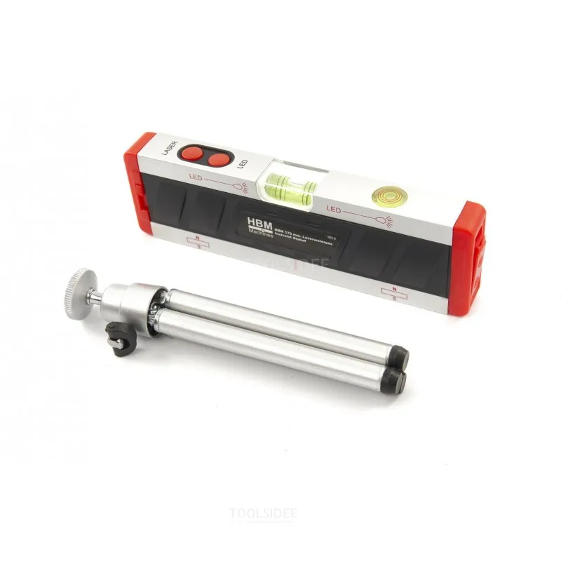 HBM Niveau à bulle laser 175 mm, trépied inclus