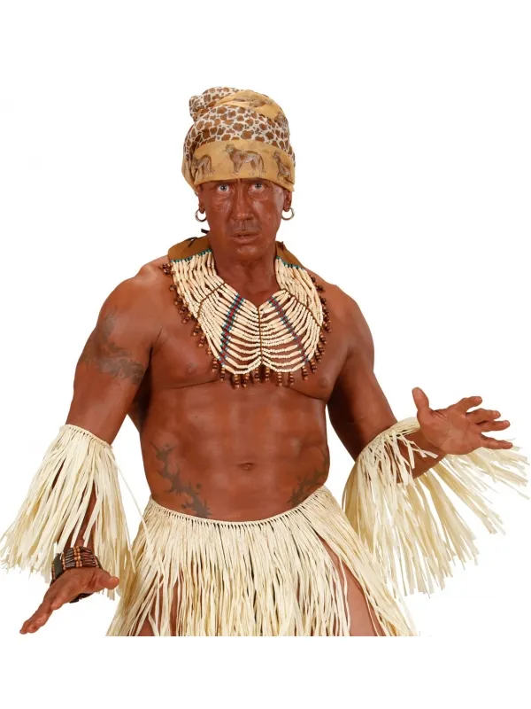 Large Collier chef indien ou africain