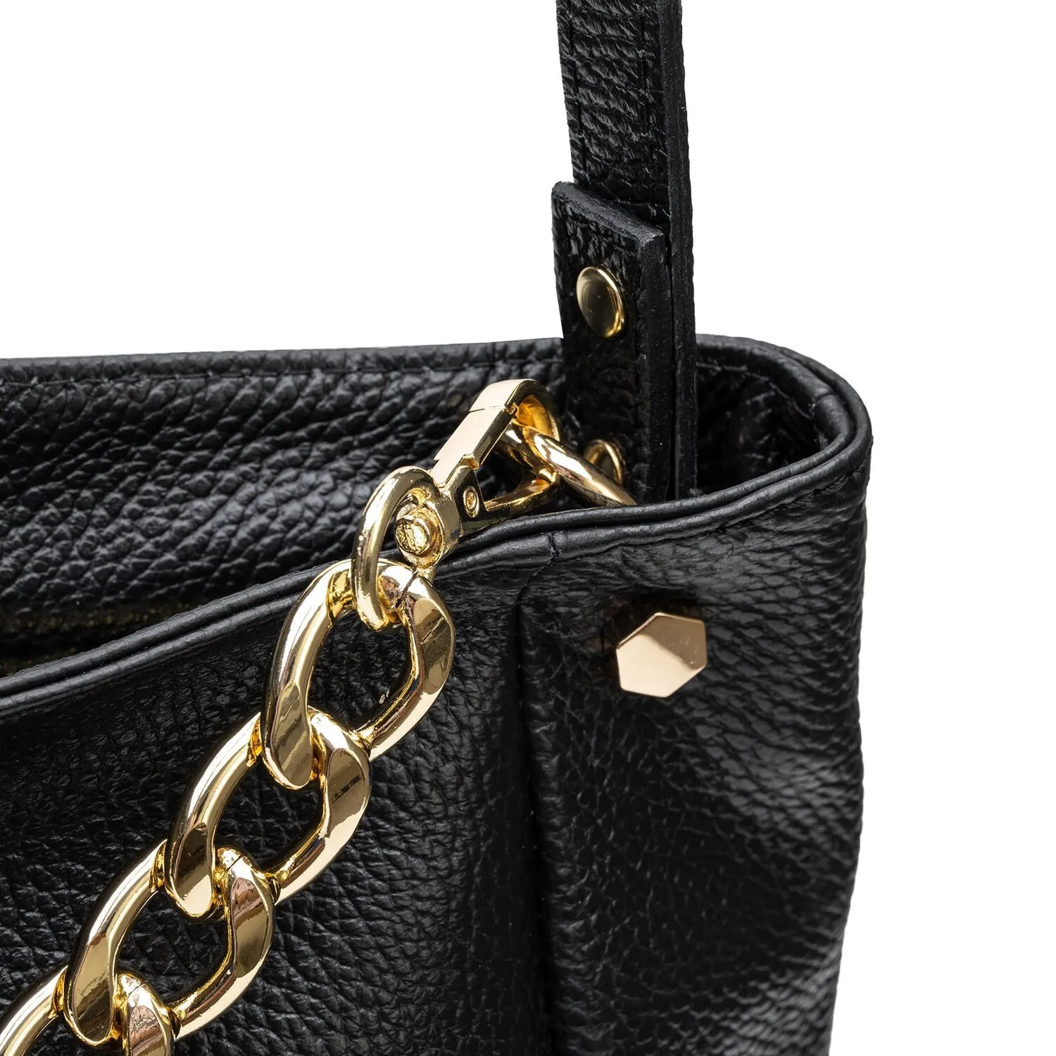 Lazarotti Milano Leather Sac à bandoulière en cuir 41 cm