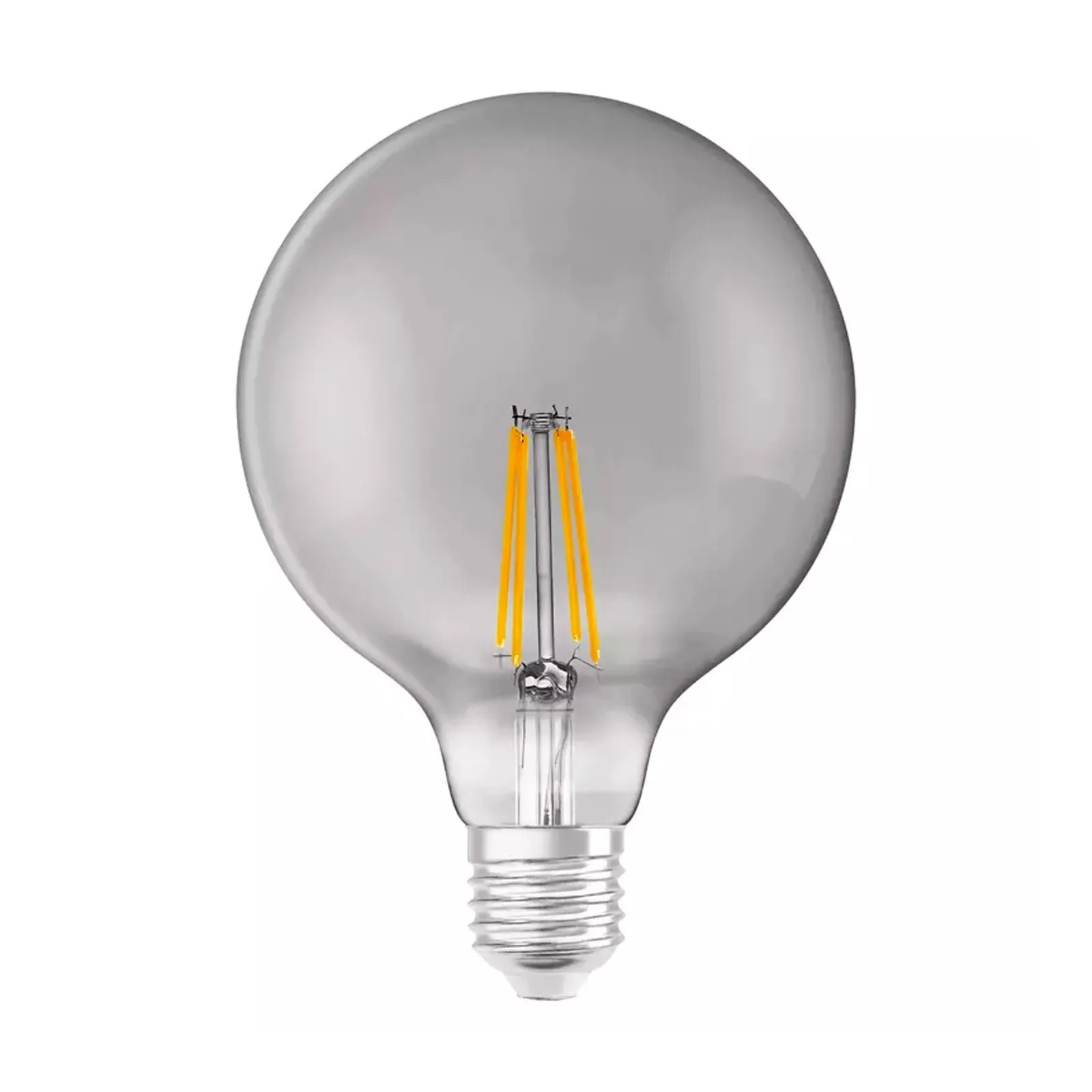 Ledvance Smart+ Wifi E27 Globe Classic Filament Fumée 6W 540lm - 825 Blanc Très Chaud | Dimmable - Équivalent 50W
