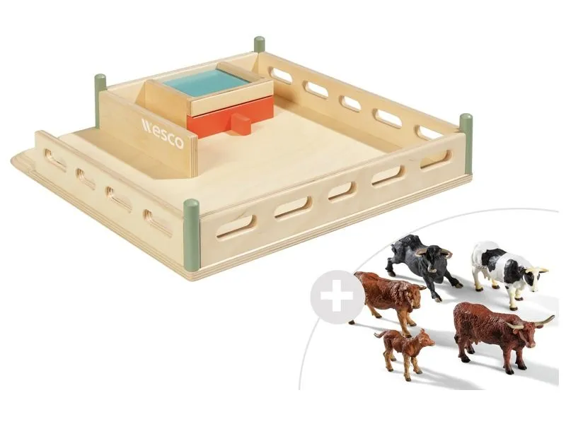MAXI LOT L'enclos + 5 animaux