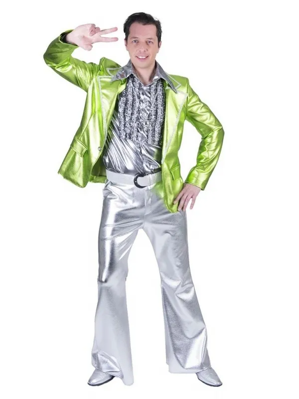 Pantalon Disco argent pour homme