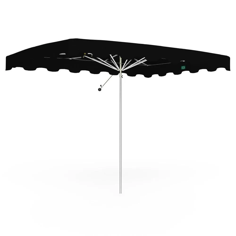 Parasol forain 300x210cm noir armature télescopique + toile + housse