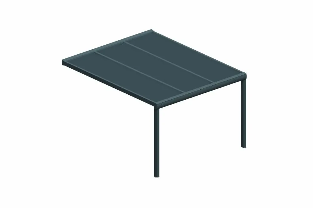 Pergola isotoit® classic gris anthracite 3,74x4,00m