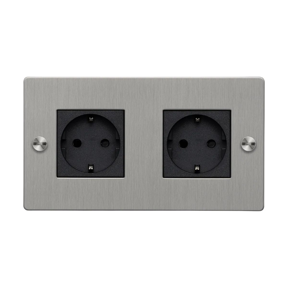 Prise 2G argent Socket