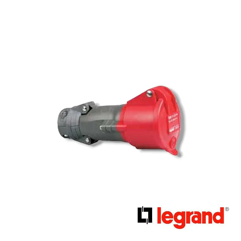 Prise mobile Hypra IP44 16A - 380V~ à 415V~ - 3P+N+T - plastique - Legrand - 052284