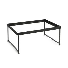 Présentoir métallique droit 1 niveau BUFFET BOIS METAL 450x300xh205mm Noir - Pujadas