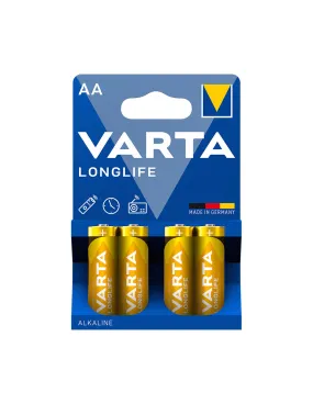 S.Of. Pile Alkalina Varta Aa - Lr06 Longlife (EMBALLAGE 4 Unit) Ø14,5x50,5mm - - 135072Générique