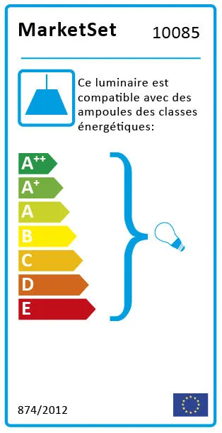 Suspension avec abat-jour Market set Singapour Gris clair / Gris anthracite Abat jour en lin/Cannage naturel