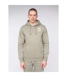 Sweat à capuche aitchen homme vieux vert kaki Henleys